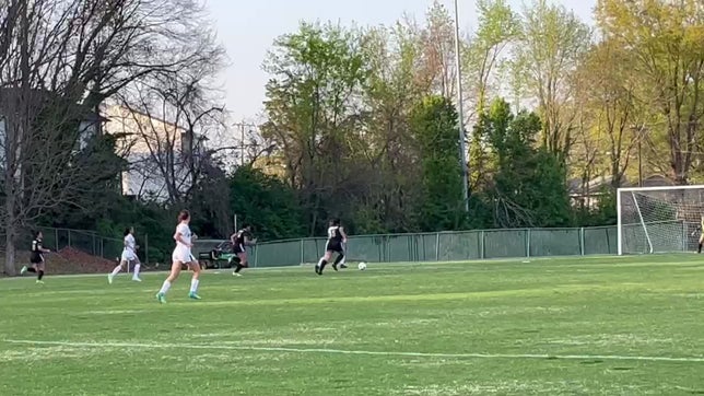 Gabby Graham takes the pass, from Micah Moody, drives, & scores