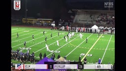 4th quarter YELM #10 Parker Myers to #3 Jacob Ford the 8 yard and a 1st down