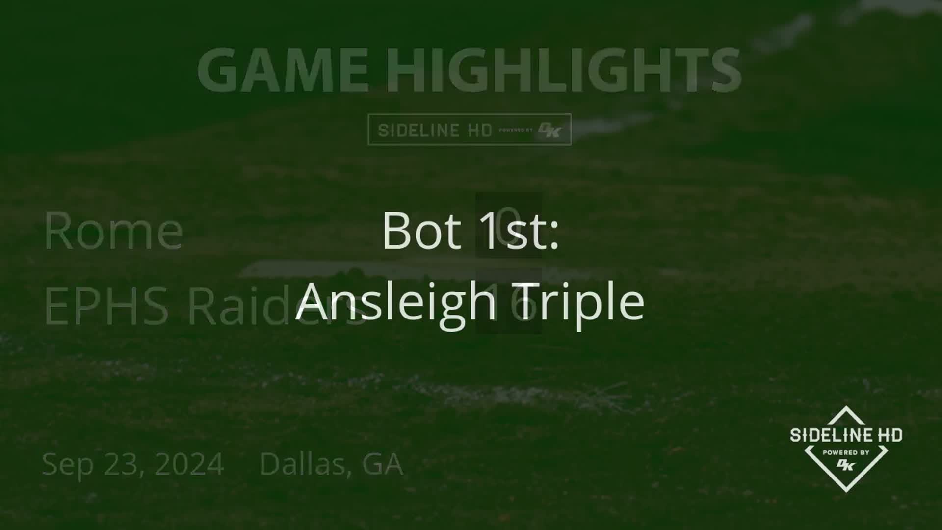 W16-0 vs Rome 9/23