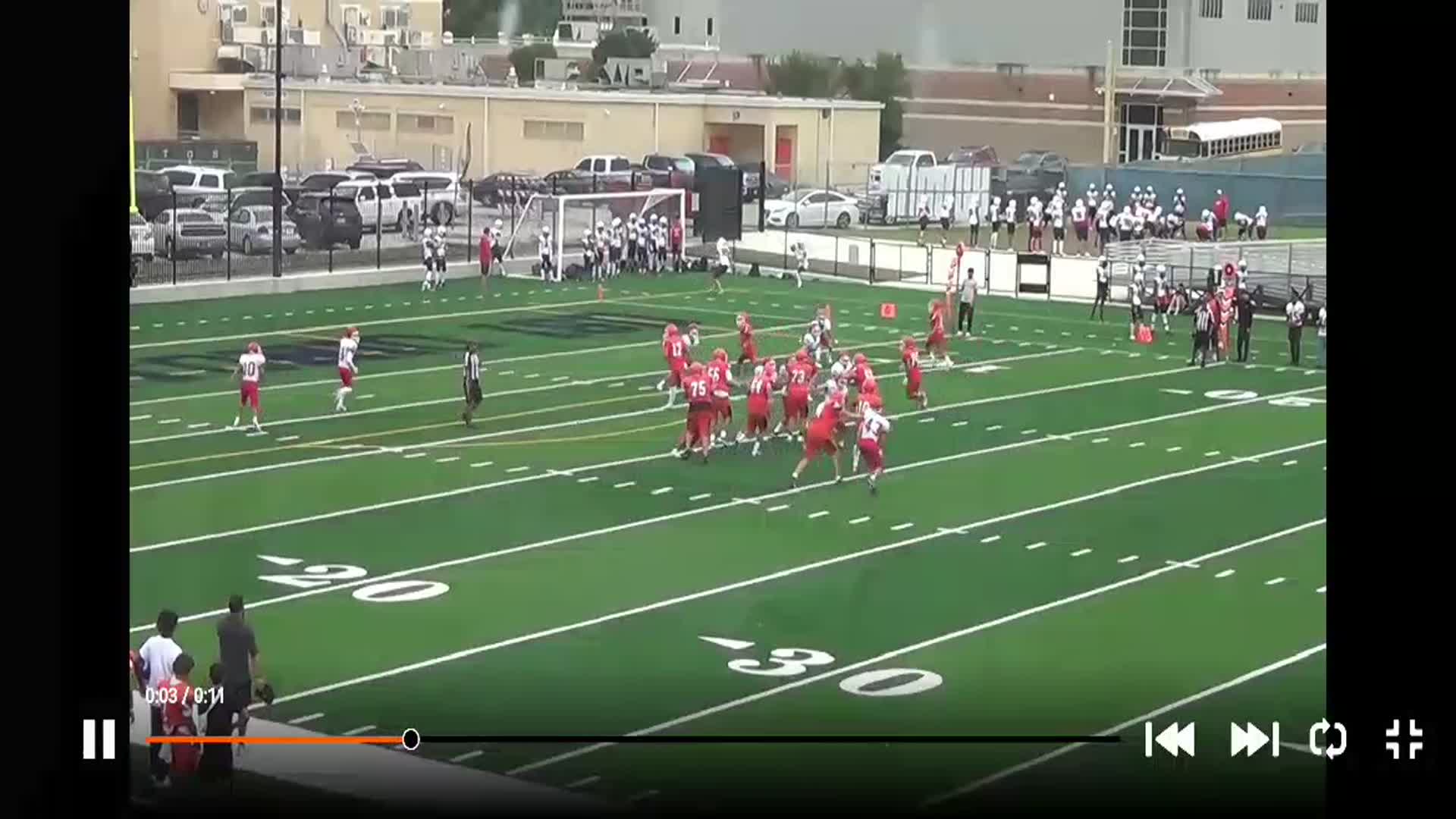14 yard TD run