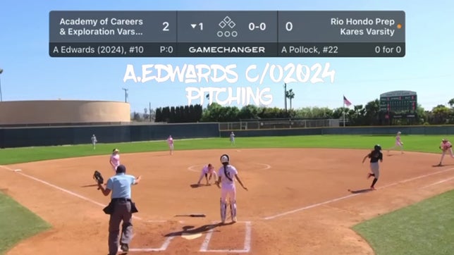 Pitched 11 strikeouts against Rio Hondo and went 4-4 hitting