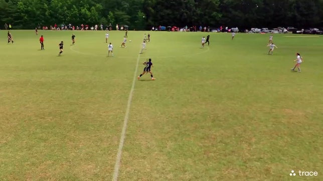 Good strike and goal with off foot(Nyla Lewis)
