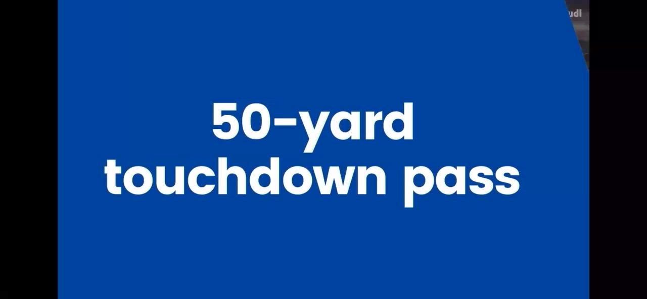 50 yard passing touchdown