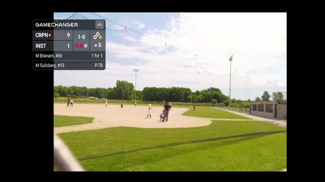 double to left field