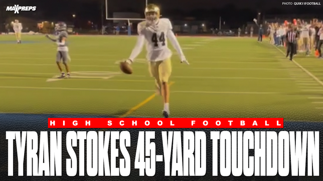 No. 1 overall prospect Tyran Stokes showed why he’s the nation’s top player, hauling in a 45-yard touchdown pass in highlight fashion. His big-play ability continues to fuel excitement around his senior season.