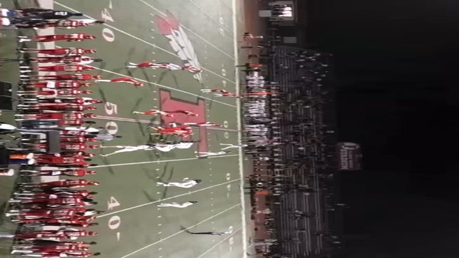 Mason Mendoza's sophomore first sack for a huge loss.