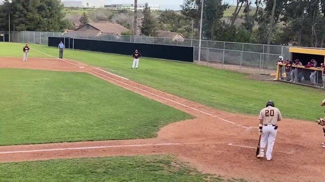 Senior catcher Darren Lopez hits his 4th home run of the season in a 7-3 win over Calexico