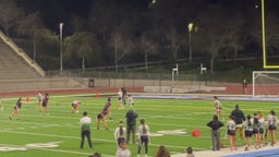 1st TD of the Night... #15 Elyse for a 70yd TD Pass to #2 Brinyxcia as she sheds Castle Parks defense to the end zone.