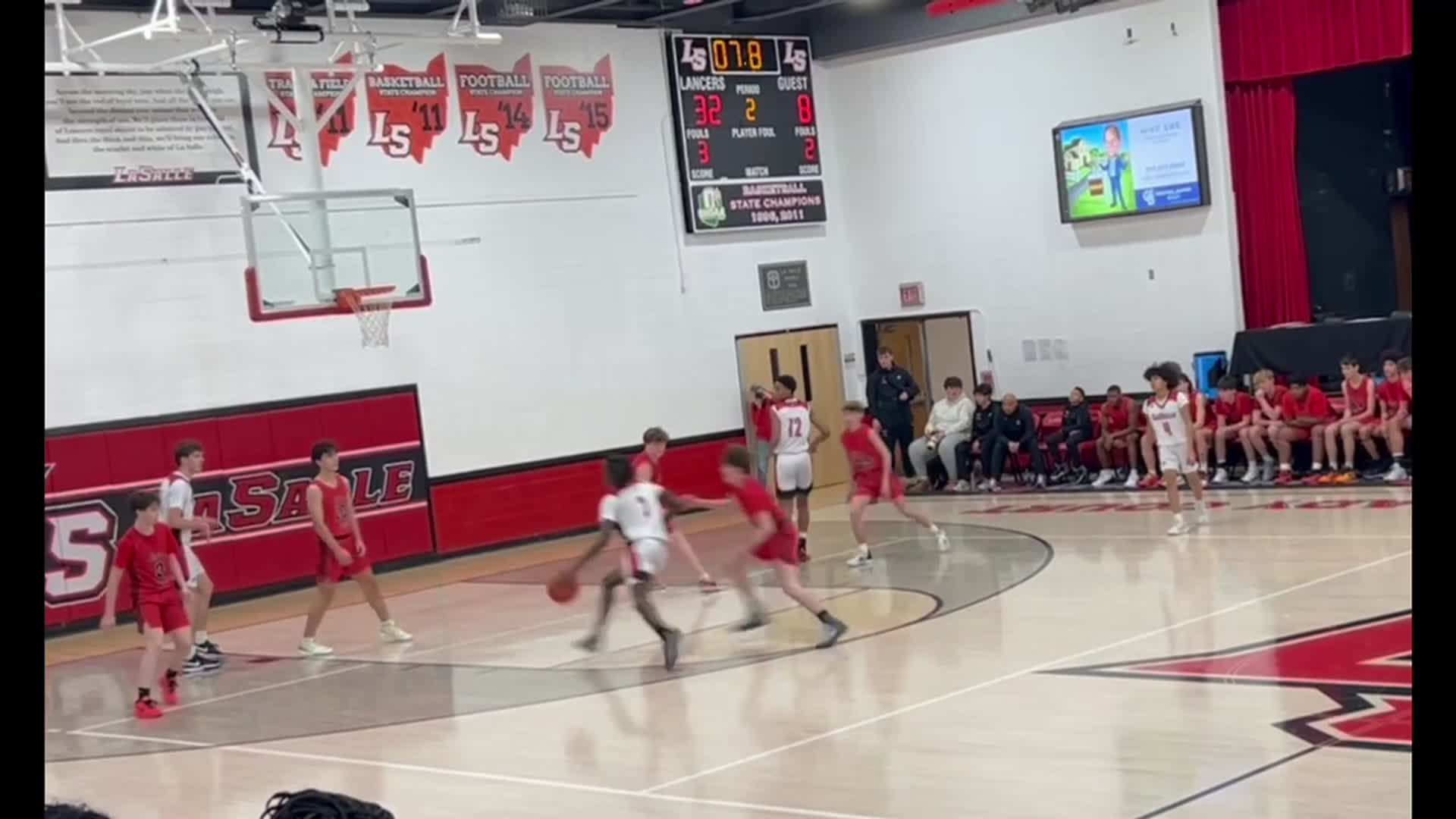 Class of 2027 6'3 Guard Tyrone Miller lll basketball highlights from week 4 victory against Purcell Marion