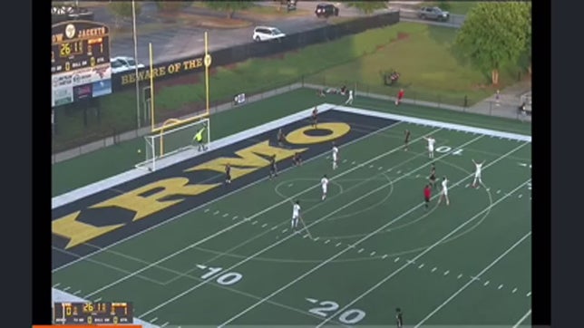 Fin Strickland with the goal