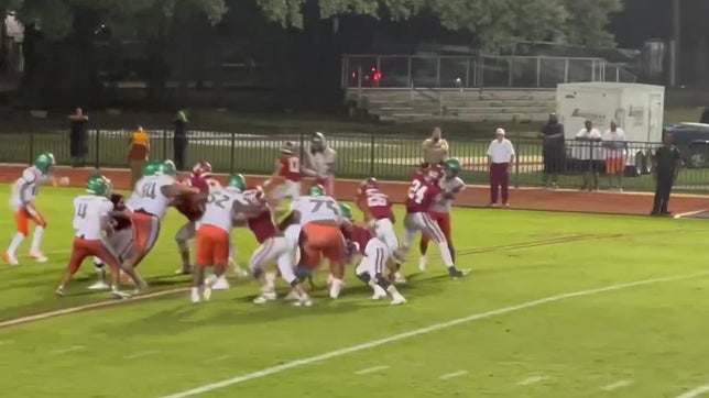 End of 4th quarter vs Leflore High School. Thankful for an amazing O line.