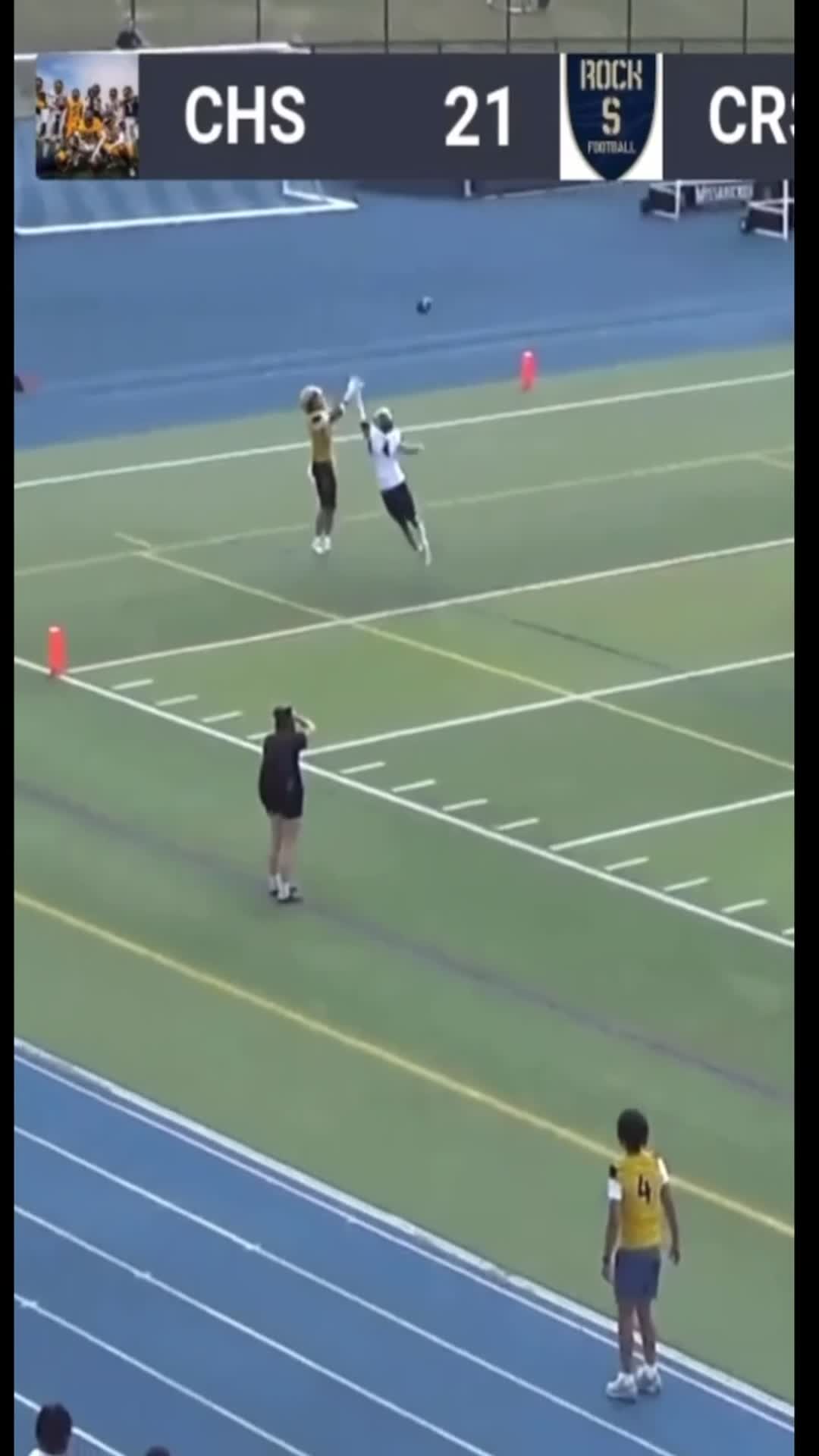 Nice catch for a td in a close game to the finish
