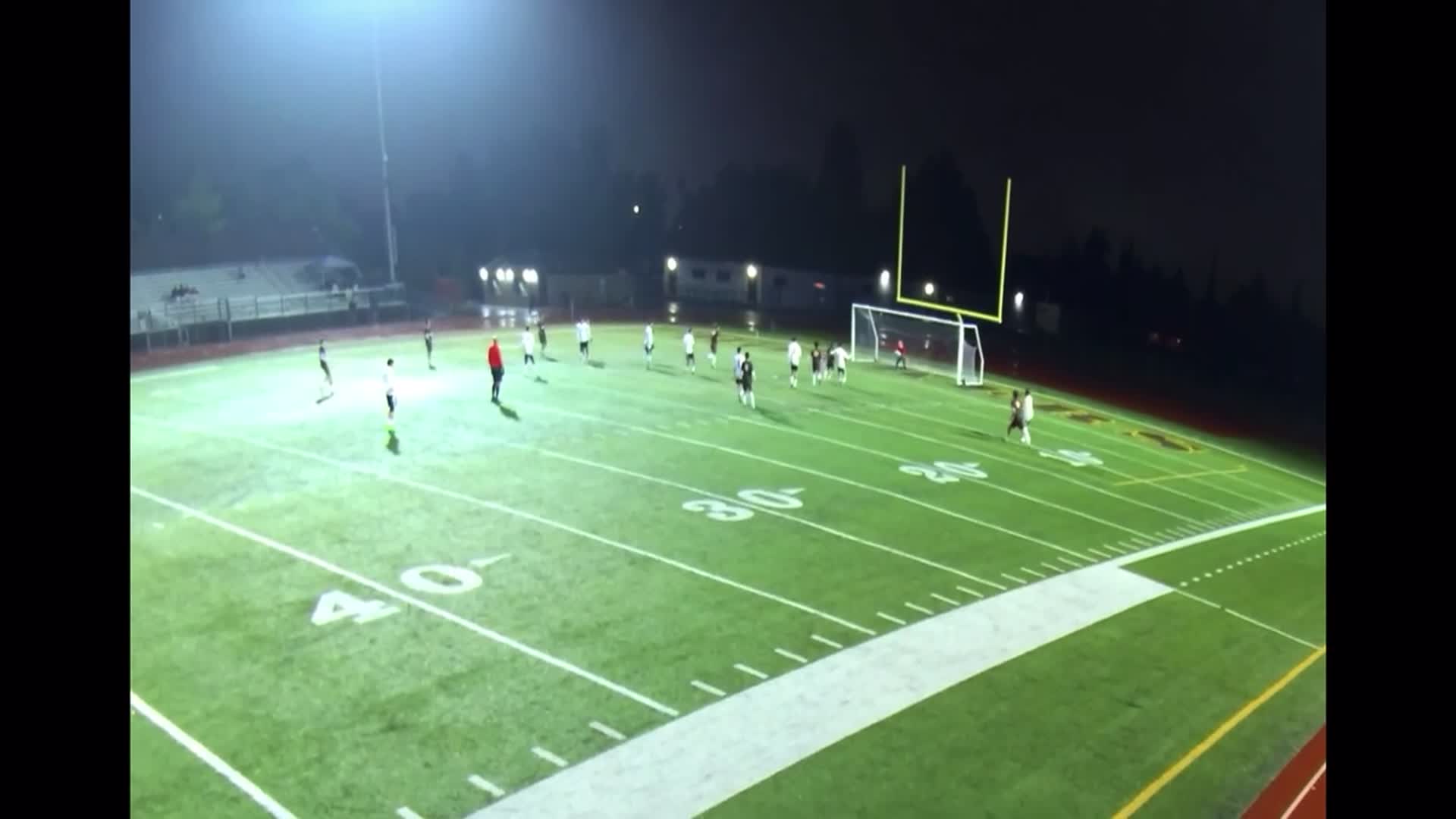 Big dawg Angel makes a 30 yard free kick banger