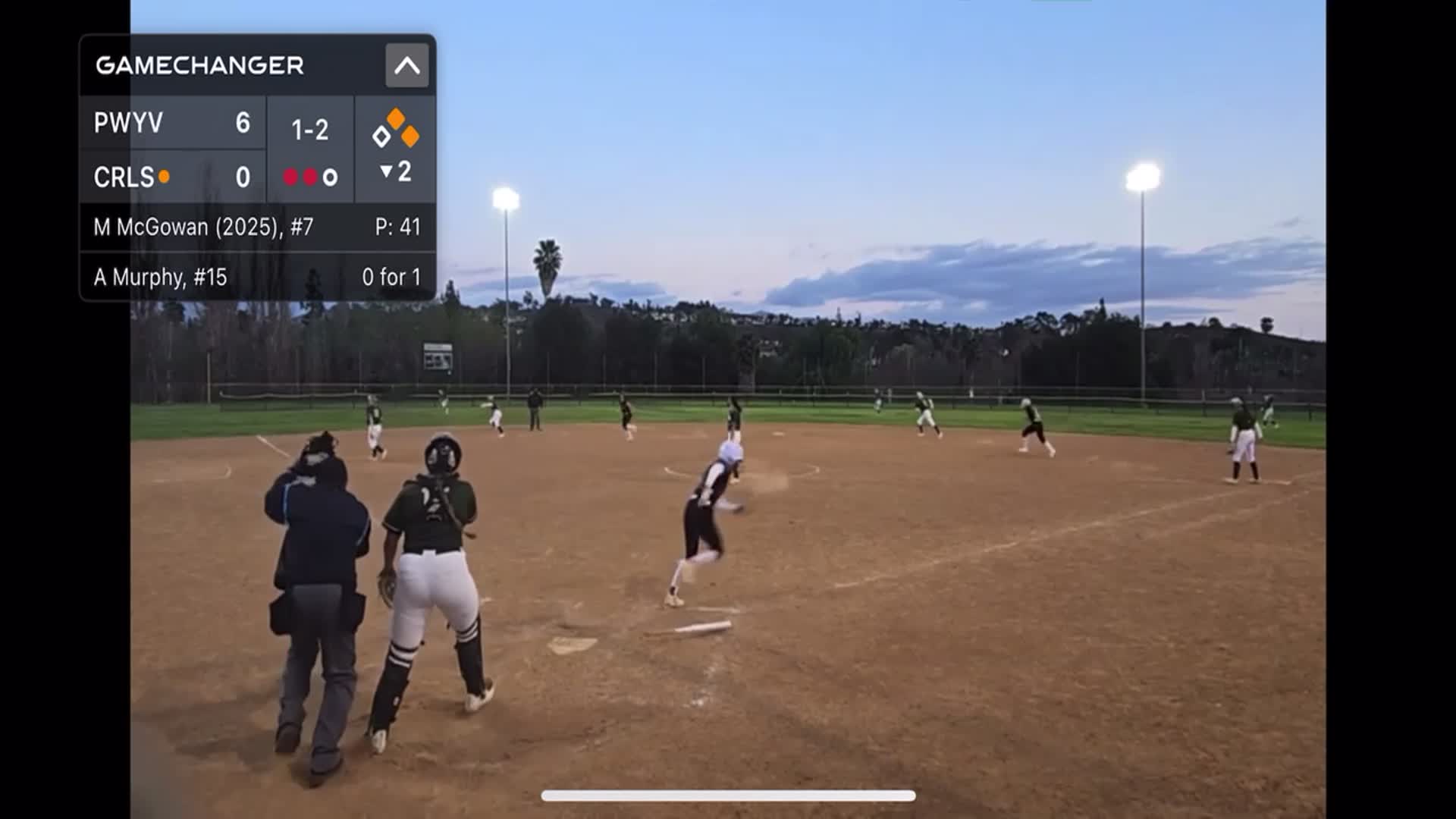 Sophia Grimm (Cornell)  throws out runner at home to Sophia Burmeister (Clemson)