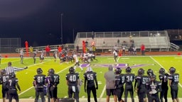 #24 outside backer got through line of scrimmage and make the tackle