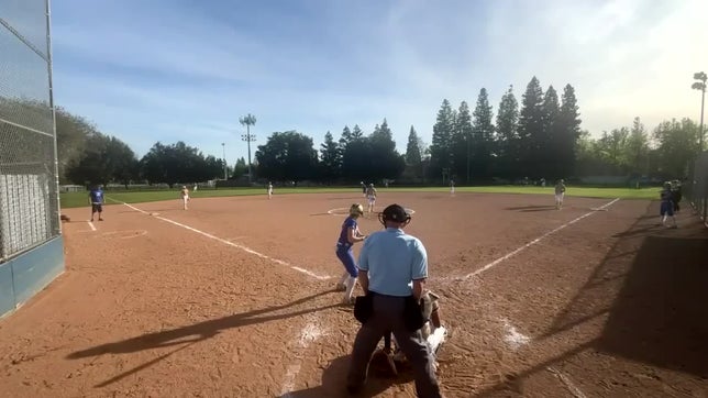 Line drive to left field