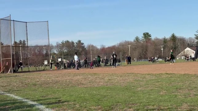 Popup foul and a nice catch.