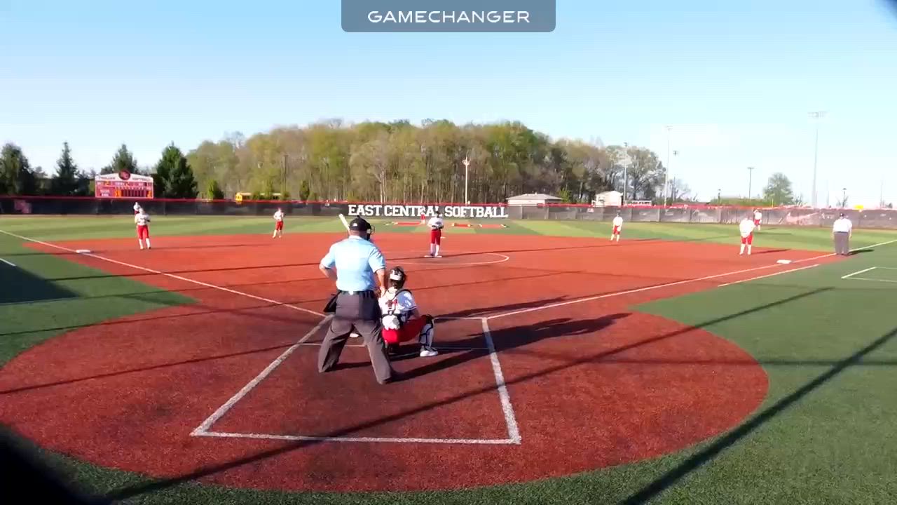 Macey Barker (So) with a line drive single to the right side!
