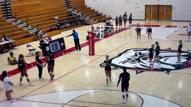 Sofia Book serves first ace of her freshman year. Also earns her first dig of freshman season.