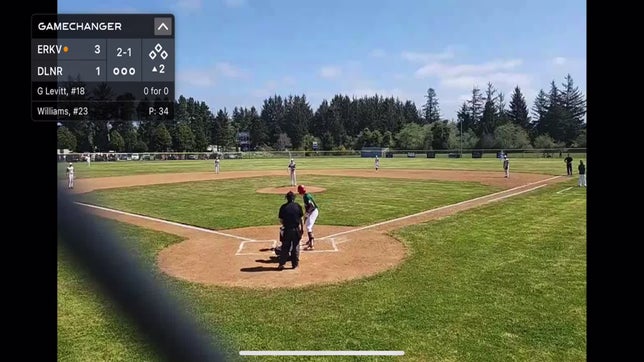 Base hit up the middle
