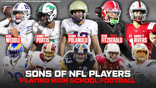 Over 200 former NFL players have children shining on Friday nights.