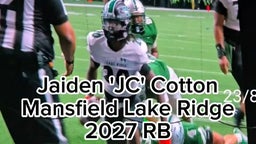 Jaiden 'JC' Cotton Mansfield Lake Ridge 2027 RB