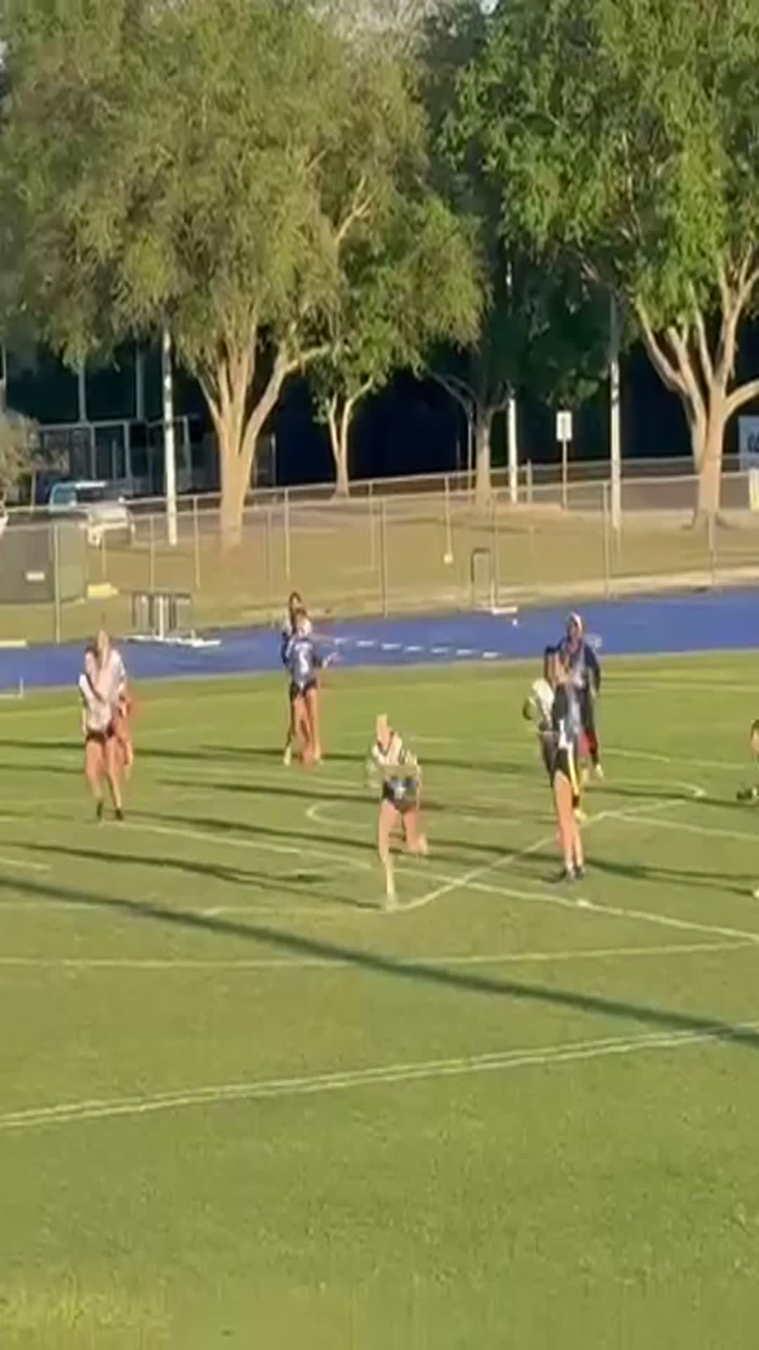 Elena Neel with 80+ yd end zone to end zone pick 6.