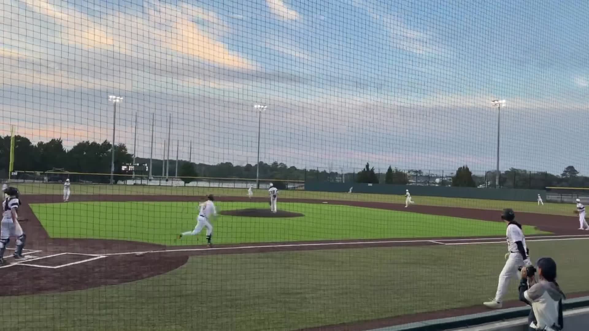 Grayson hits a hard shot for a stand up triple 2-27-2025