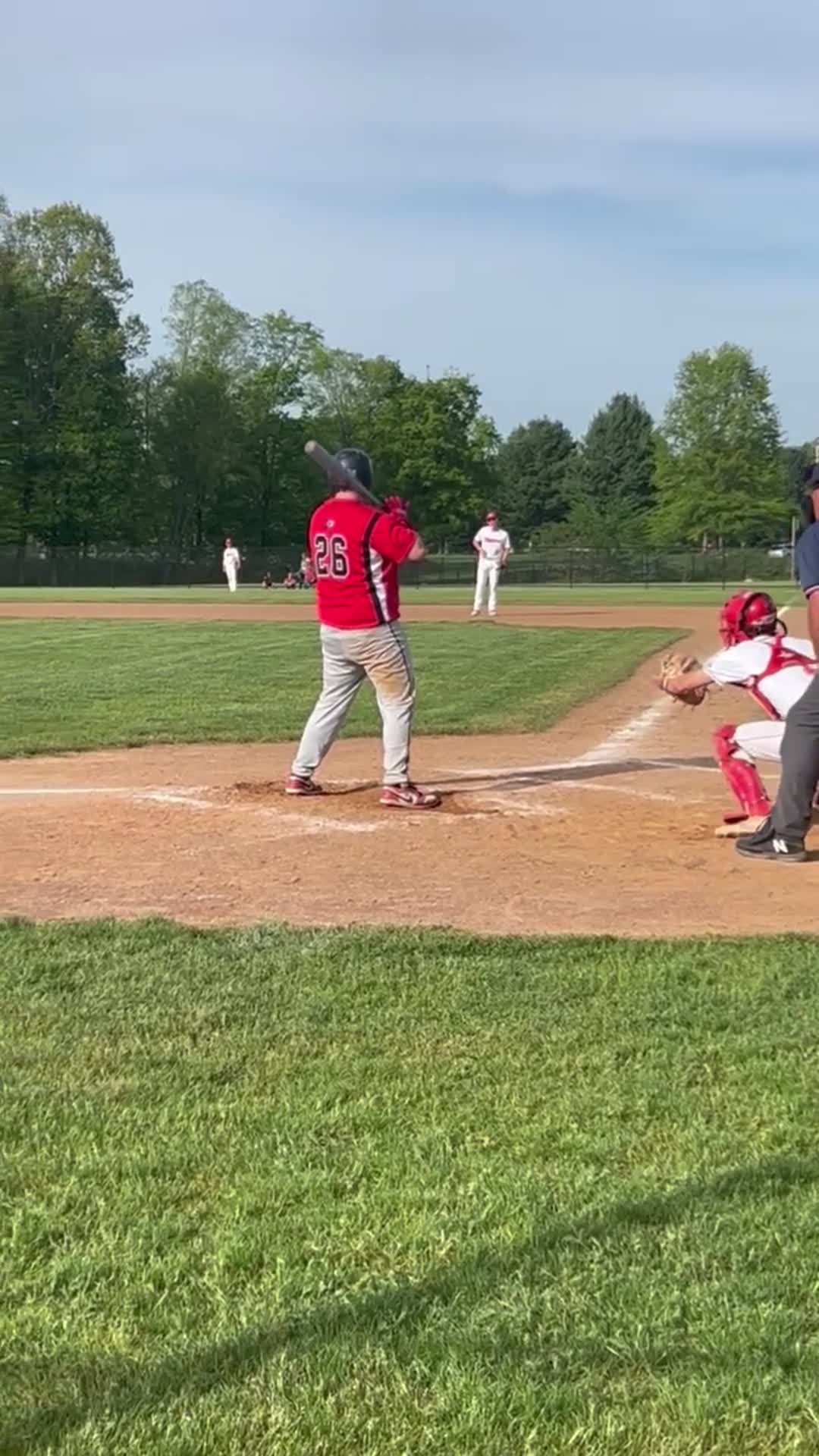 Drop in single over shortstops head