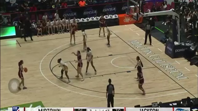 Lindsey Myles block Briaiah Lewis shot