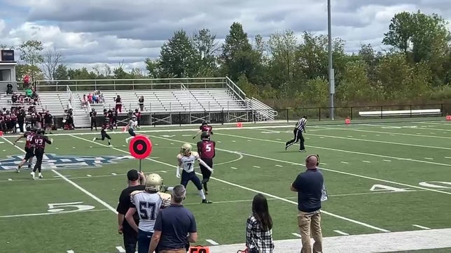 Ben Raddatz high-point catch for 64 yards.