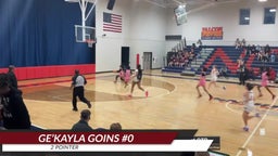 Ge'Kayla Goins scores 1,000 career point vs NC Leadership Academy Game Highlights 2/20/24