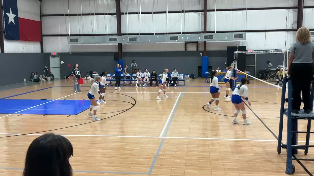 Attack at the net by Dakota Kienow (Jr.)