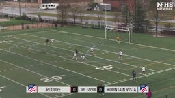 Lauren Culebro scoring the game winning goal in the 1st round of the 2025 CHSAA 5A Girls Soccer playoffs vs. Poudre H.S. on 5/6/25