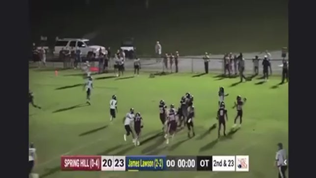 Awesome Throw from Cordell Isaac to amazing Jackson Westbeld catch to win the football game in overtime!!!