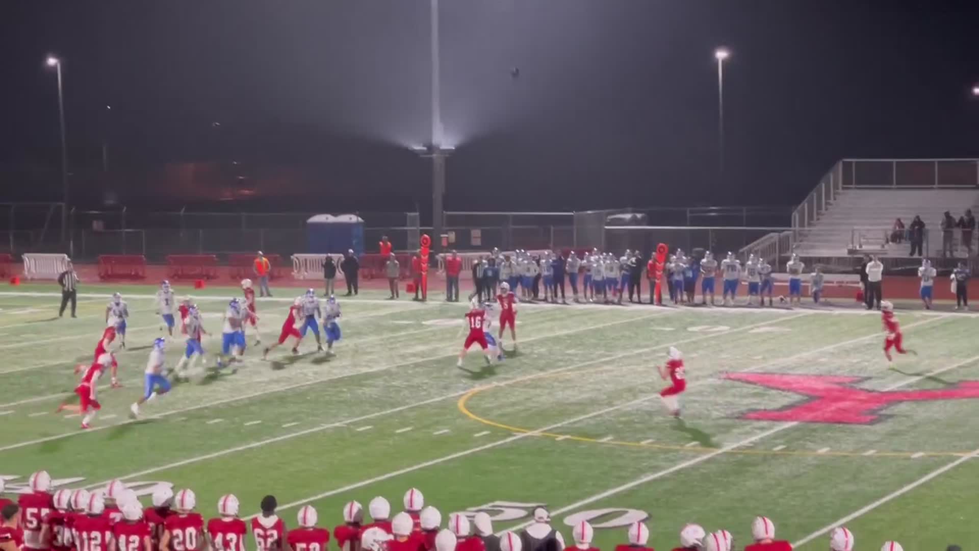 Yelm #25 Anthony Kiamco Back-to-Back Punt Returns for TD vs Kent-Meridian