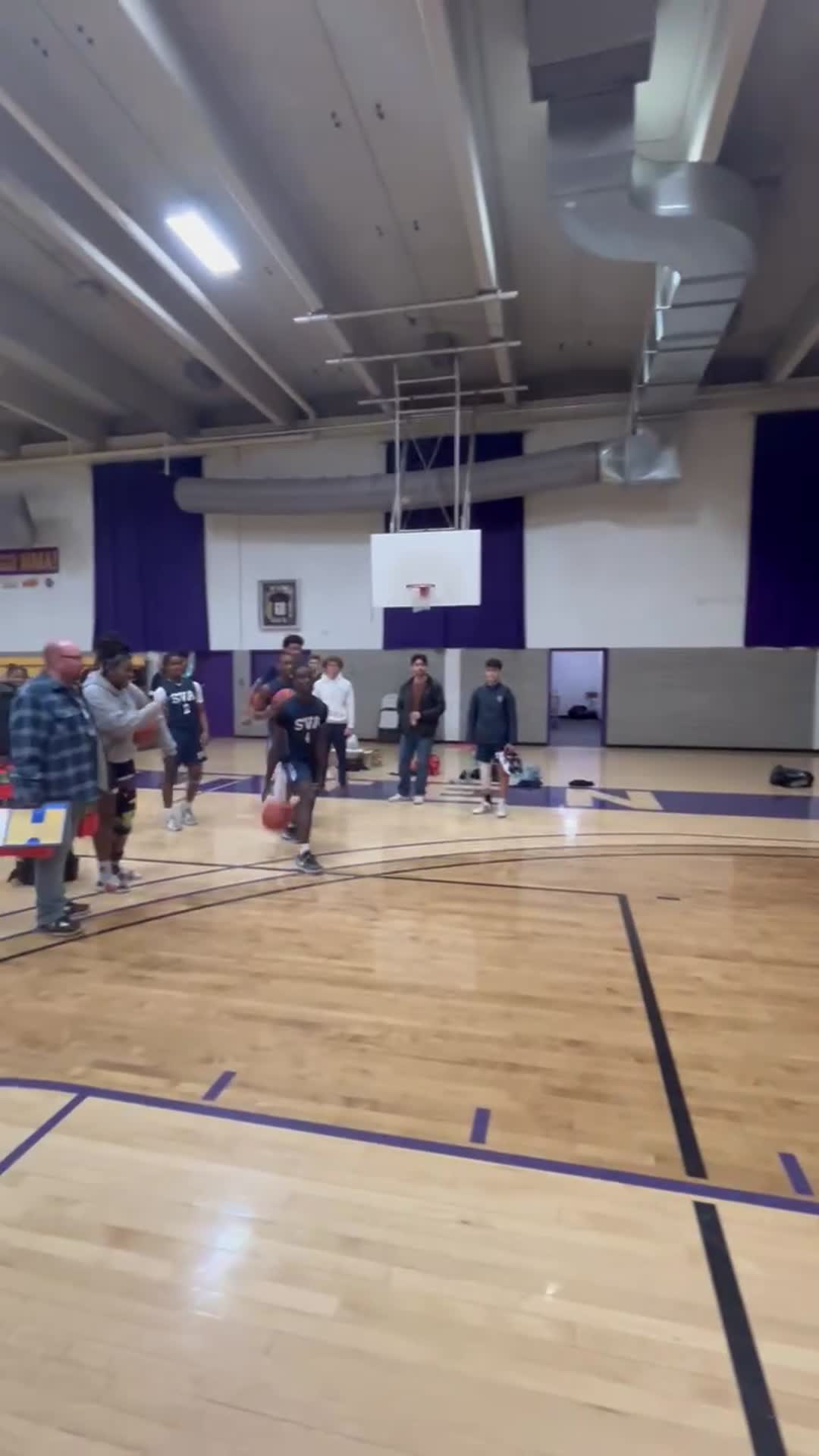 Lil post game dunk sesh.