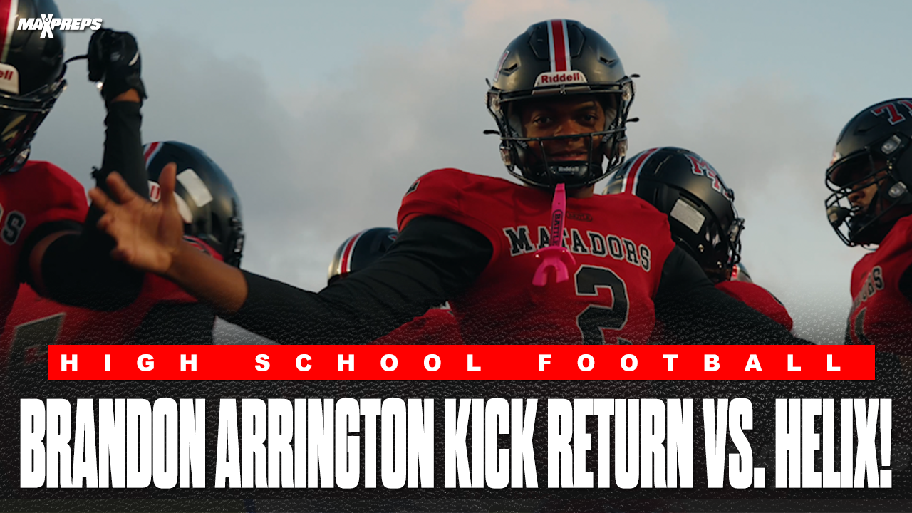 5-star Prospect Brandon Arrington Kick Return for a Touchdown vs. Helix!