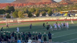 Pass to Warriors #7 Trey Vaughn for a gain in yards