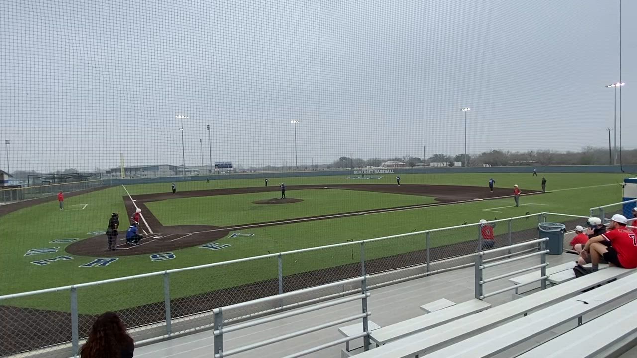 Caleb Gallegos Doubles to LF fence.