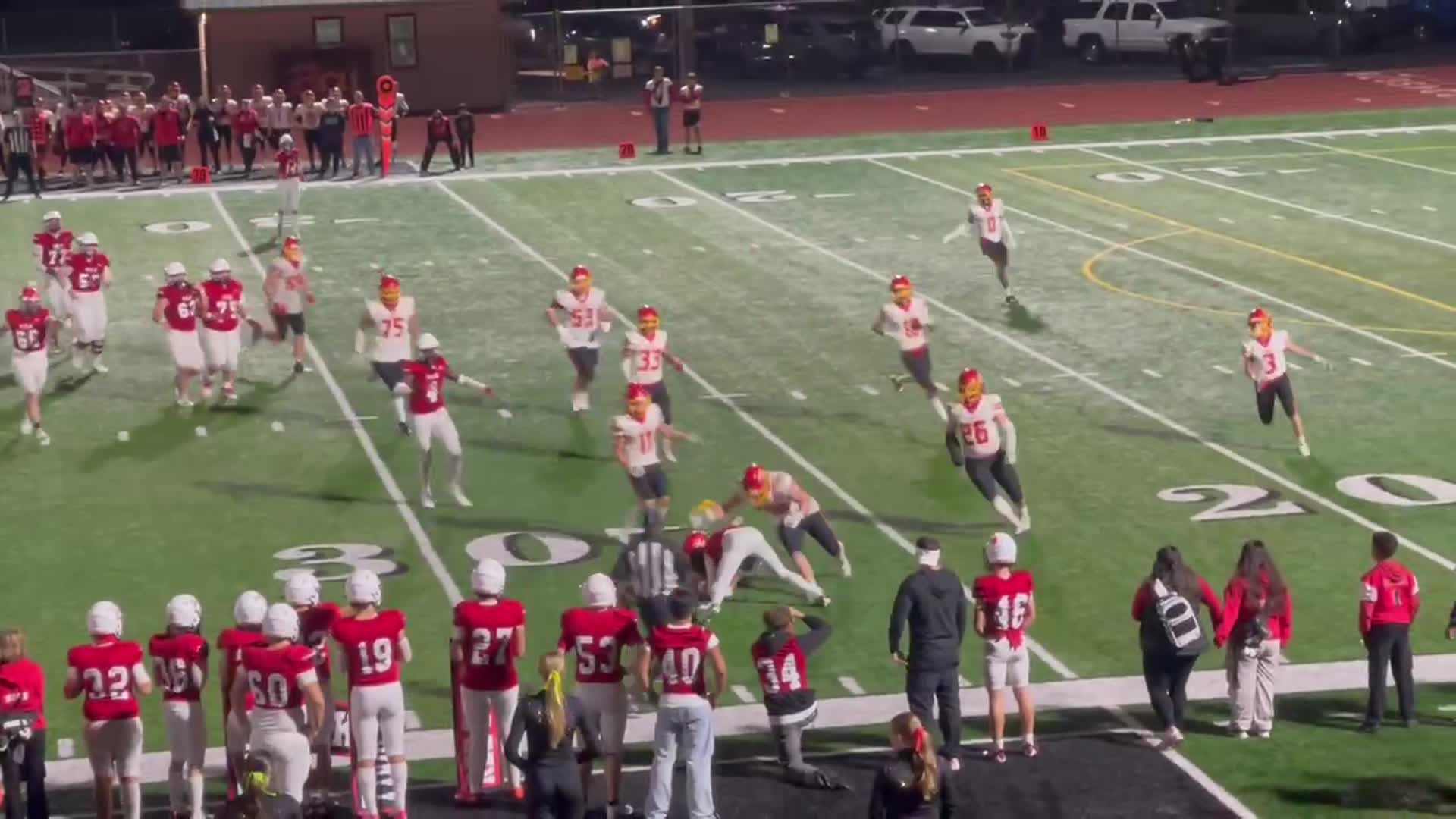 4th quarter YELM Tornados vs Kamiakin Braves getting chippy on the gridiron!!!