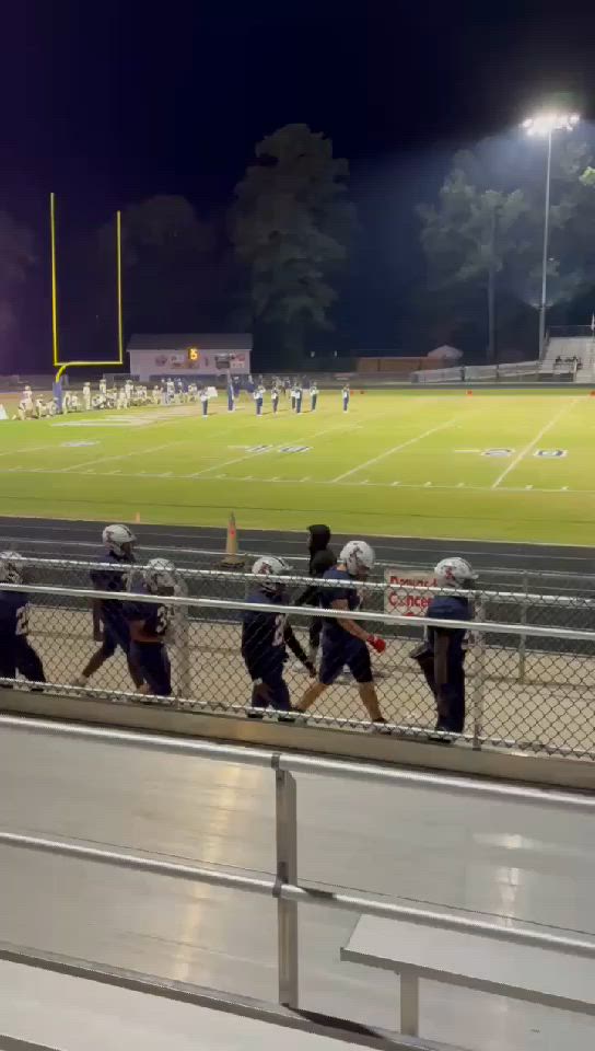 Entering the stadium for round one of the playoffs.