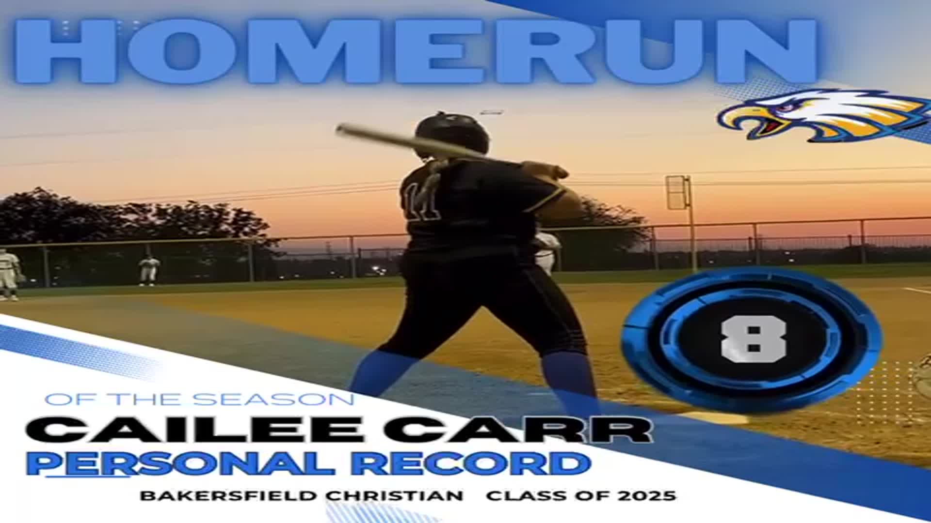 Cailee Carr Homerun #8