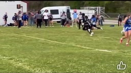 Brooke Perkins with the nice run around the edge!