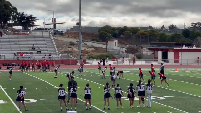 1 of 3 interceptions on day for #11 Danae Diaz at Seaside High, 3rd game of year 9/4/2025