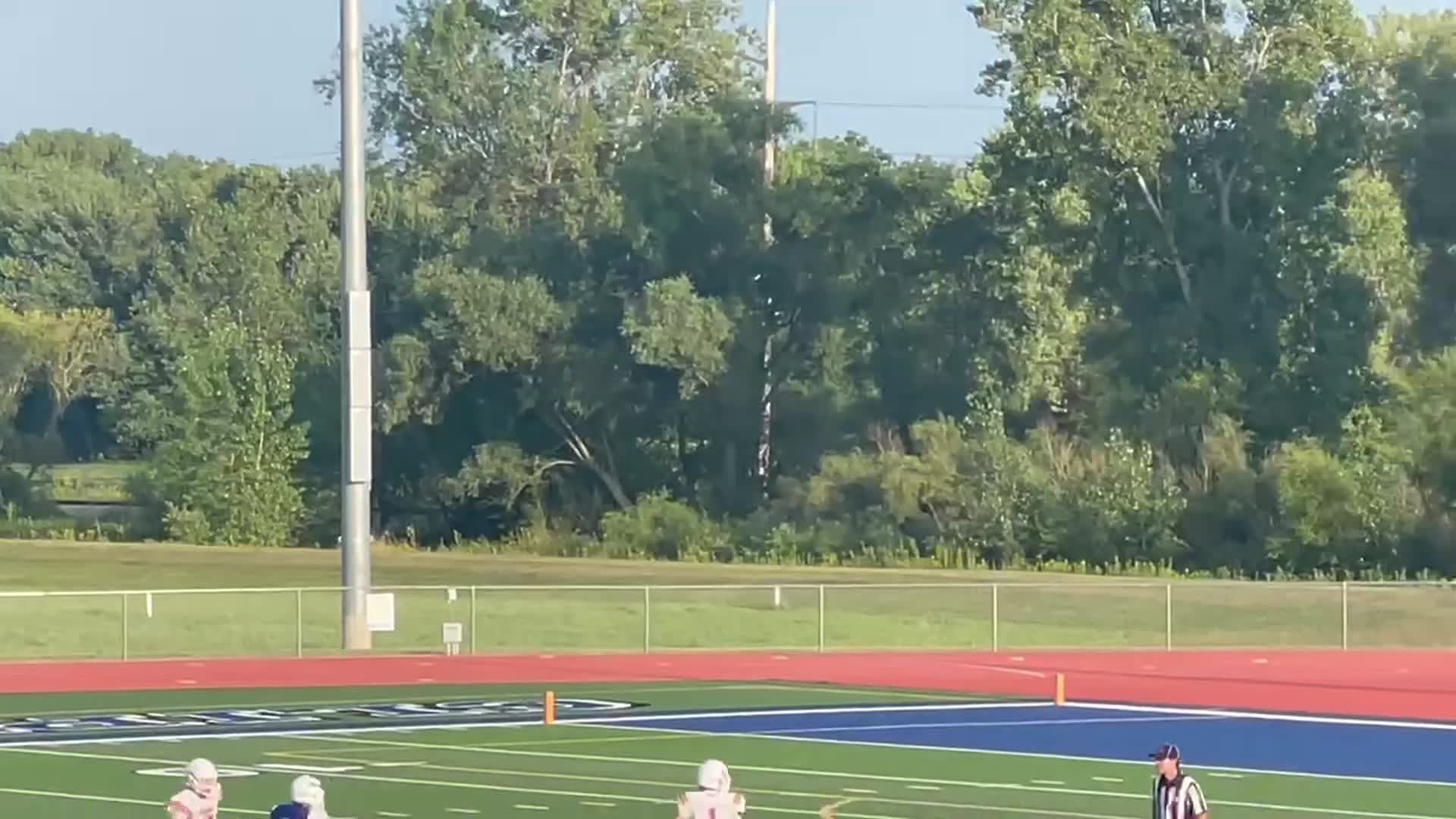 50 yard punt by freshman punter.
