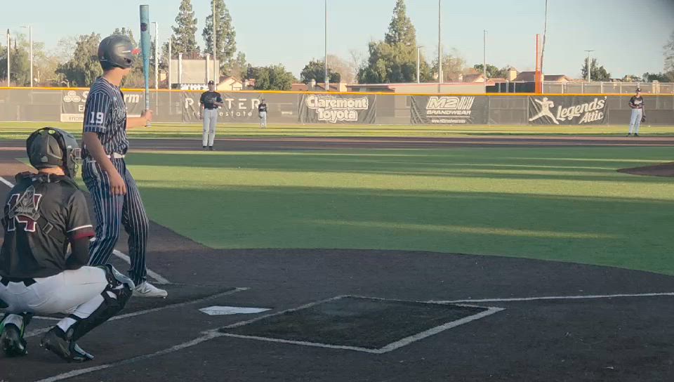 Clutch Line Drive to Left Field by Aidan Benavides