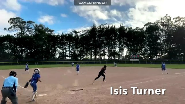 Isis Turner records her 13th multi-hit game for the Pacific Grove Breakers at home against King City.