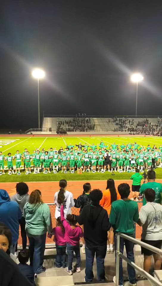 Cuero Celebrates the win over La Feria 42-14