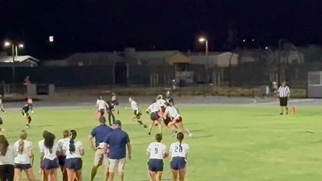 Mia Cardoza for the winning touchdown